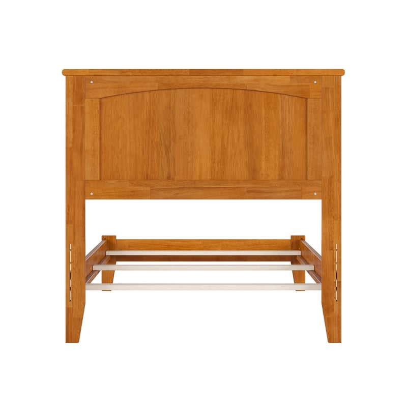 Nantucket Twin XL Solid Wood Foundation Bed in Light Toffee