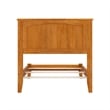 Nantucket Twin XL Solid Wood Foundation Bed in Light Toffee