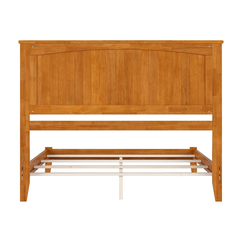 Nantucket Queen Solid Wood Foundation Bed in Light Toffee