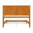 Nantucket Queen Solid Wood Foundation Bed in Light Toffee