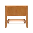 Madison Twin XL Solid Wood Foundation Bed in Light Toffee