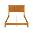 Madison Full Solid Wood Foundation Bed in Light Toffee