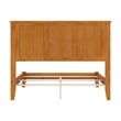 Madison Full Solid Wood Foundation Bed in Light Toffee