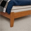 Mission Full Solid Wood Foundation Bed in Light Toffee
