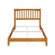 Mission Full Solid Wood Foundation Bed in Light Toffee