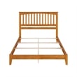 Mission Queen Solid Wood Foundation Bed in Light Toffee