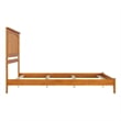 Mission Queen Solid Wood Foundation Bed in Light Toffee