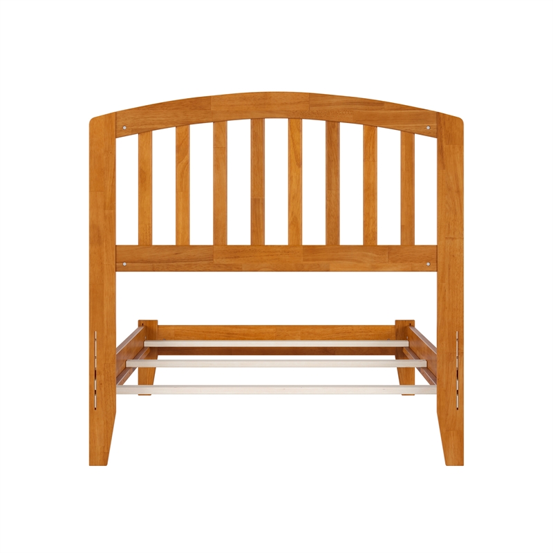 Richmond Twin XL Solid Wood Foundation Bed in Light Toffee