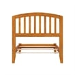 Richmond Twin XL Solid Wood Foundation Bed in Light Toffee