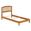 Richmond Twin XL Solid Wood Foundation Bed in Light Toffee