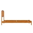 Richmond Twin XL Solid Wood Foundation Bed in Light Toffee