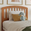 Richmond Twin Solid Wood Foundation Bed in Light Toffee