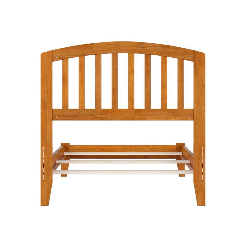 Richmond Twin Solid Wood Foundation Bed in Light Toffee