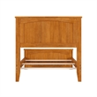 Nantucket Twin XL Wood Foundation Bed with Matching Footboard in Light Toffee