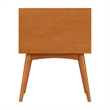 AFI Pasadena Solid Hardwood 2 Drawer Nightstand in Light Toffee