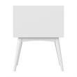 Pasadena Solid Wood 2 Drawer Nightstand in White