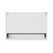 Alpine Queen Wood Murphy Bed Chest with Mattress & Built-in Charger in White