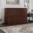 Alpine Queen Wood Murphy Bed Chest with Mattress & Built-in Charger in Walnut