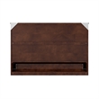 Alpine Queen Wood Murphy Bed Chest with Mattress & Built-in Charger in Walnut