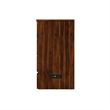 Alpine Queen Wood Murphy Bed Chest with Mattress & Built-in Charger in Barnwood