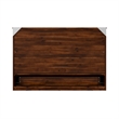 Alpine Queen Wood Murphy Bed Chest with Mattress & Built-in Charger in Barnwood