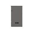 Alpine Queen Wood Murphy Bed Chest with Mattress & Built-in Charger in Gray