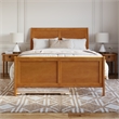 Portland Queen Wood Bed with Matching Footboard & Trundle in Light Toffee