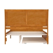 Portland Queen Wood Bed with Matching Footboard & Trundle in Light Toffee