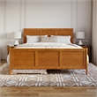 Portland King Wood Bed with Matching Footboard & Trundle in Light Toffee