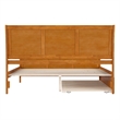 Portland King Wood Bed with Matching Footboard & Trundle in Light Toffee