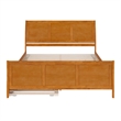 Portland King Wood Bed with Matching Footboard & Trundle in Light Toffee