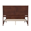 Valencia Queen Low Profile Wood Platform Bed with Matching Footboard in Walnut