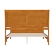 Valencia Queen Low Wood Platform Bed with Matching Footboard in Light Toffee