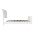 Valencia King Low Profile Wood Platform Bed with Matching Footboard in White