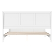 Valencia King Low Profile Wood Platform Bed with Matching Footboard in White