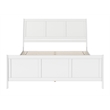 Valencia King Low Profile Wood Platform Bed with Matching Footboard in White