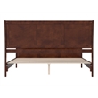 Valencia King Low Profile Wood Platform Bed with Matching Footboard in Walnut