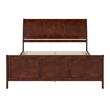 Valencia King Low Profile Wood Platform Bed with Matching Footboard in Walnut