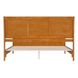 Valencia King Low Wood Platform Bed with Matching Footboard in Light Toffee