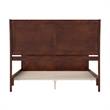 Portland Queen Wood Low Profile Platform Bed with Matching Footboard in Walnut