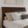 Portland King Wood Low Profile Platform Bed with Matching Footboard in Walnut