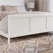 AFI Portland King Wood Foundation Bed Frame with Matching Footboard White