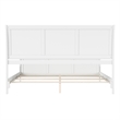 AFI Portland King Wood Foundation Bed Frame with Matching Footboard White