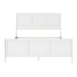 AFI Portland King Wood Foundation Bed Frame with Matching Footboard White
