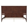 AFI Portland King Wood Foundation Bed Frame with Matching Footboard Walnut