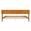 Orlando King Solid Wood Low Profile Platform Bed in Light Toffee