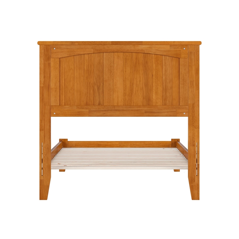 Nantucket Twin XL Solid Wood Low Profile Platform Bed in Light Toffee