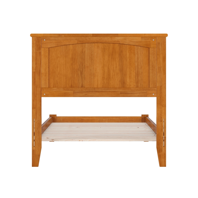 Nantucket Twin XL Solid Wood Low Profile Platform Bed in Light Toffee