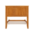 Nantucket Twin XL Solid Wood Low Profile Platform Bed in Light Toffee