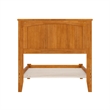 Nantucket Twin Solid Wood Low Profile Platform Bed in Light Toffee